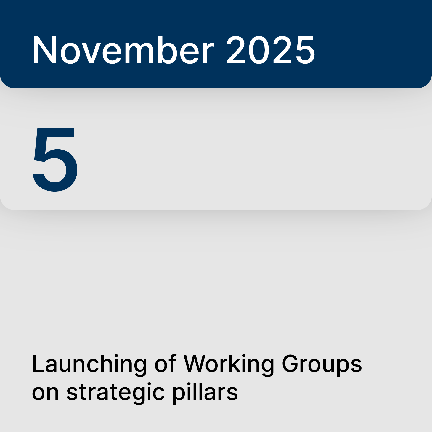October 20, 2025 – Rome: Senatorial workshop on Strategic Plan progress